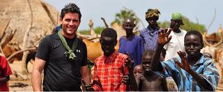 Man With group of Children
