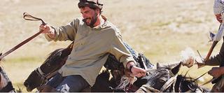 Man riding a horse