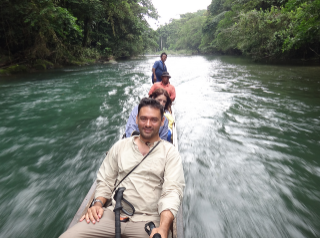 People on a canoe