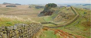 landscape view of the Hadrian's Wall