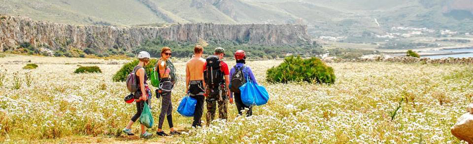 Climbers preparing for their first climbing trip 
