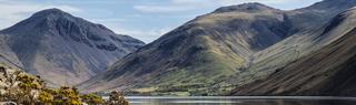 Scafell Pike header image - mountains and lake