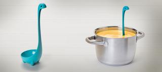 turquoise Nessie soup ladle
