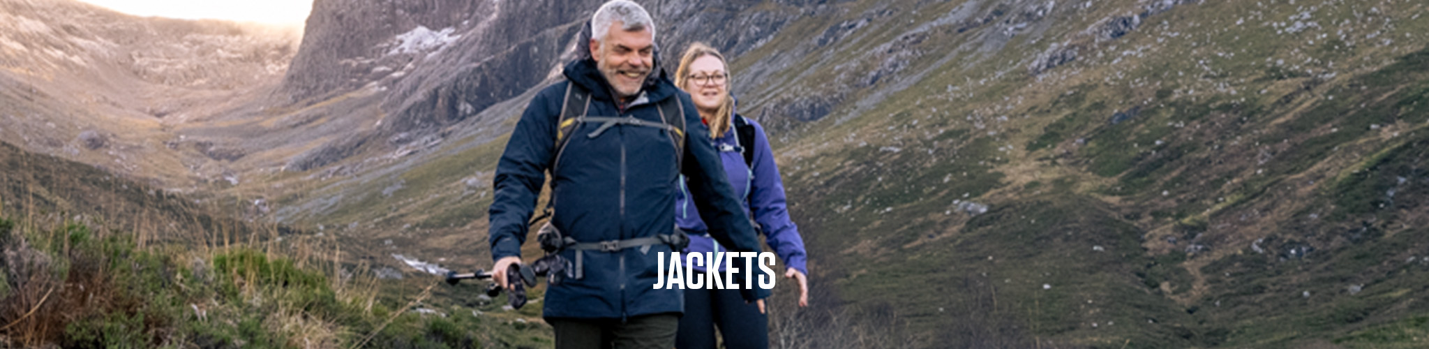 Man and woman wearing jackets