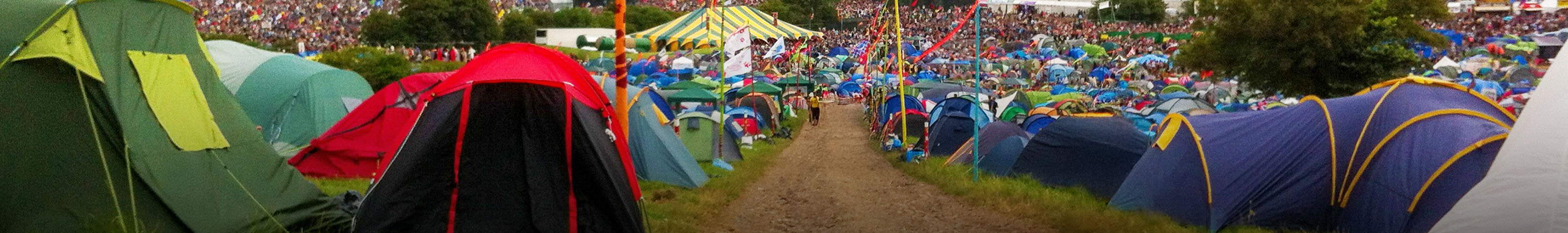 Festival essentials - tents at glastonbury