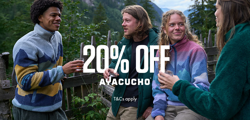 Group of friends enjoing the nature wearing Ayacucho products