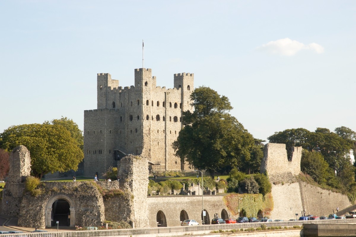 An image of Rochester Castle in Kent 