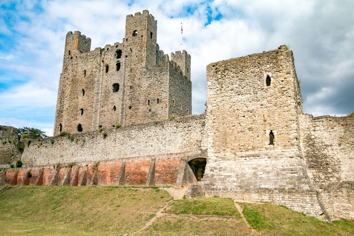 Rochester Castle and its grounds