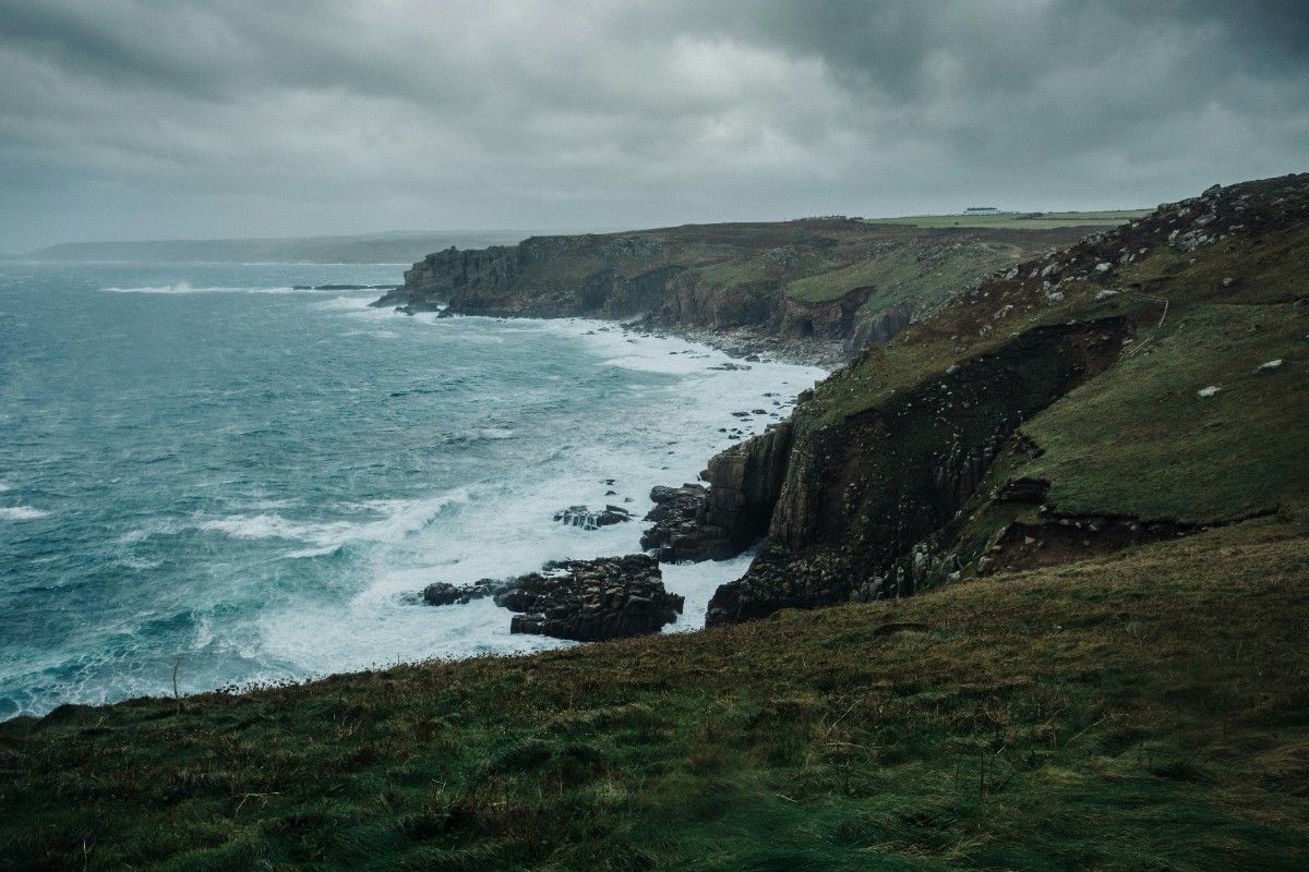 The Cornish coast line 