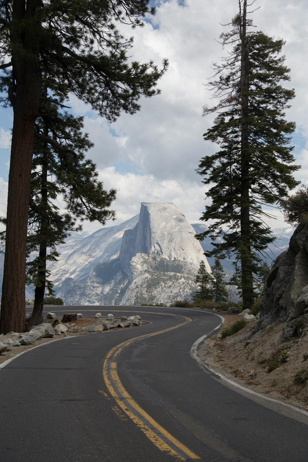 A road through the Yosemite National Park 